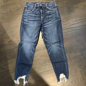 Denim cropped jeans